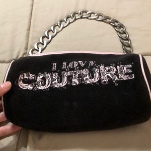 Small juicy couture handbag with chain detail